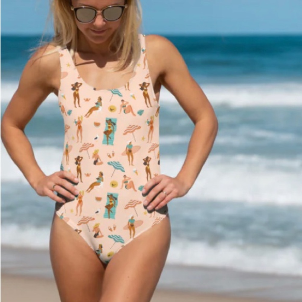 Vanesa Rare  Low Back Always  A Vibe Swimsuit Size XL